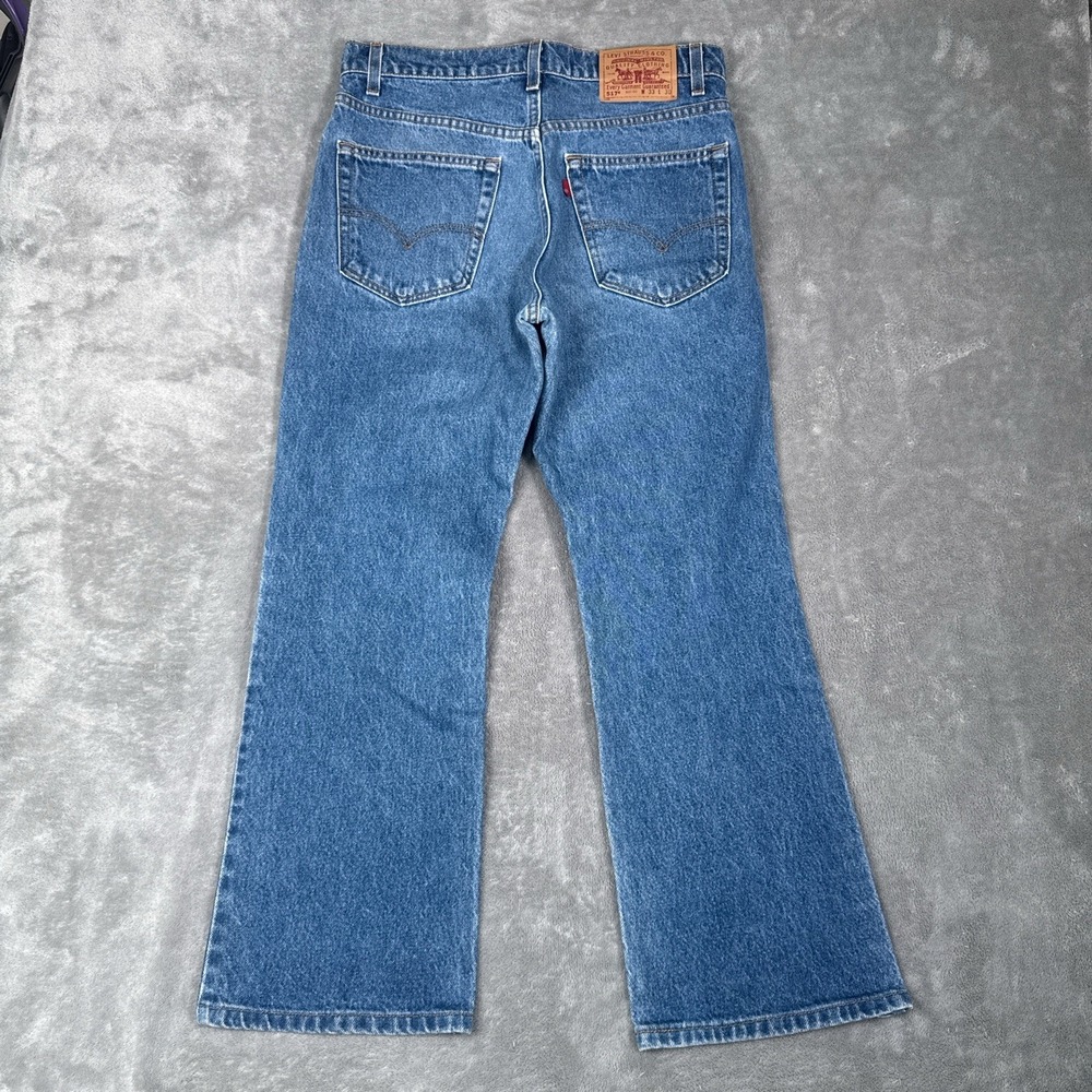Vintage Levis Jeans Mens 33x30 (Fits 32x28) 517 Bootcut 90s Made in USA Denim